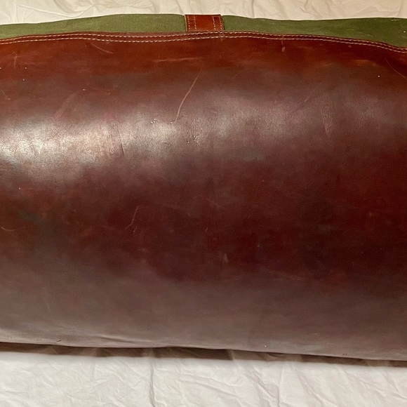 Vintage Orvis canvas and leather duffel bag set - Picture 13 of 16